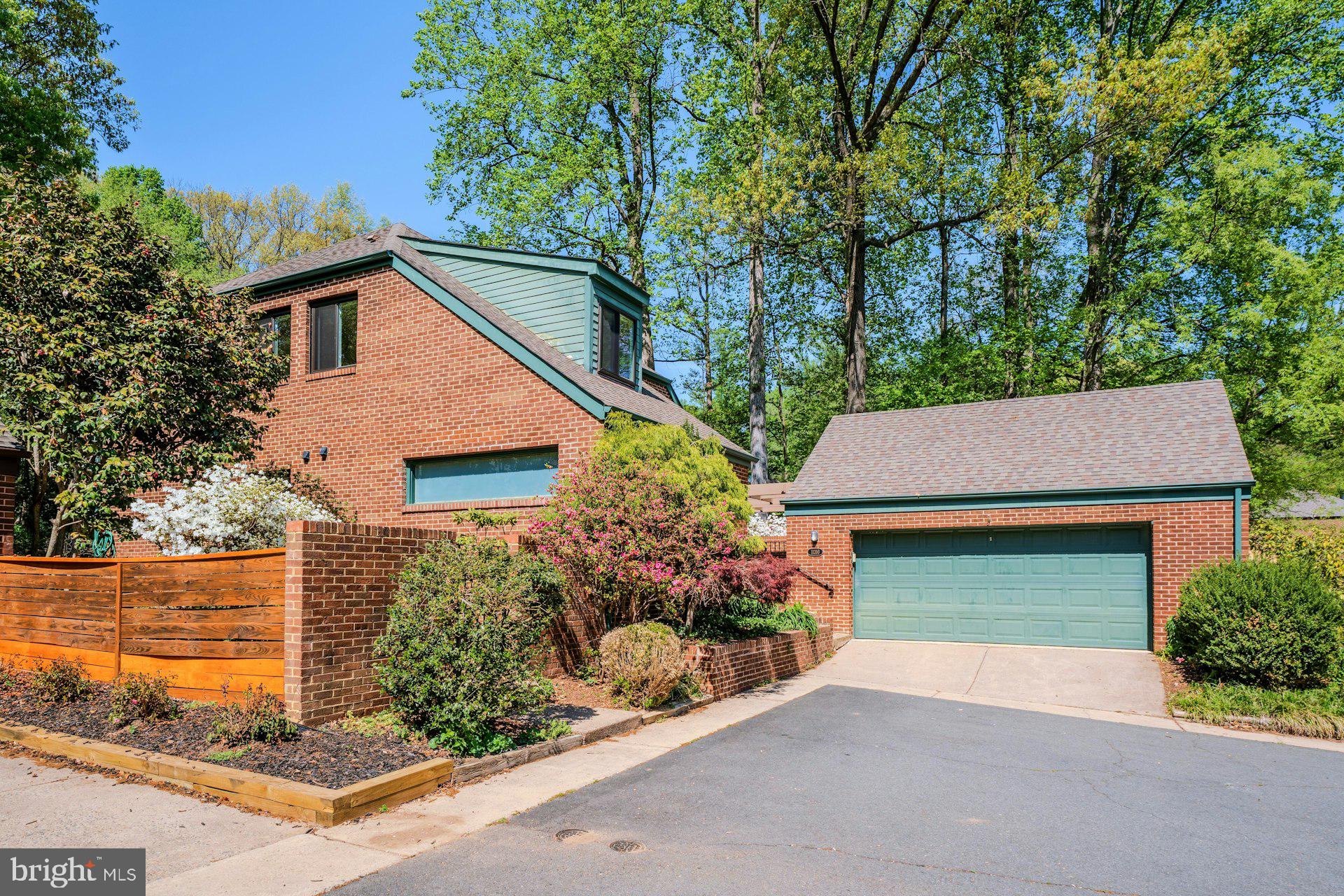 Two car detached garage with ample storage.