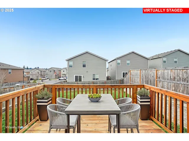 a view of a backyard with a garden