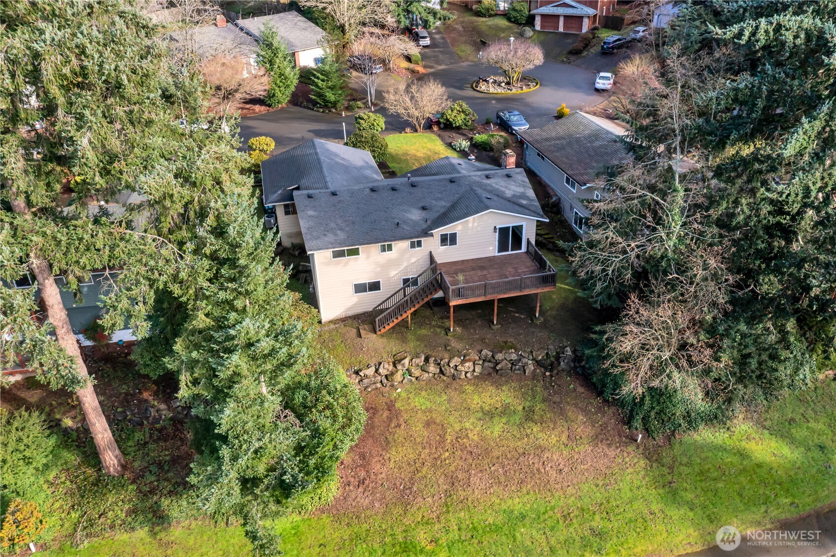32417 29th Avenue Southwest Federal Way, WA 98023 - Photo 34 of 39 an aerial view of a house with yard swimming pool and outdoor seating