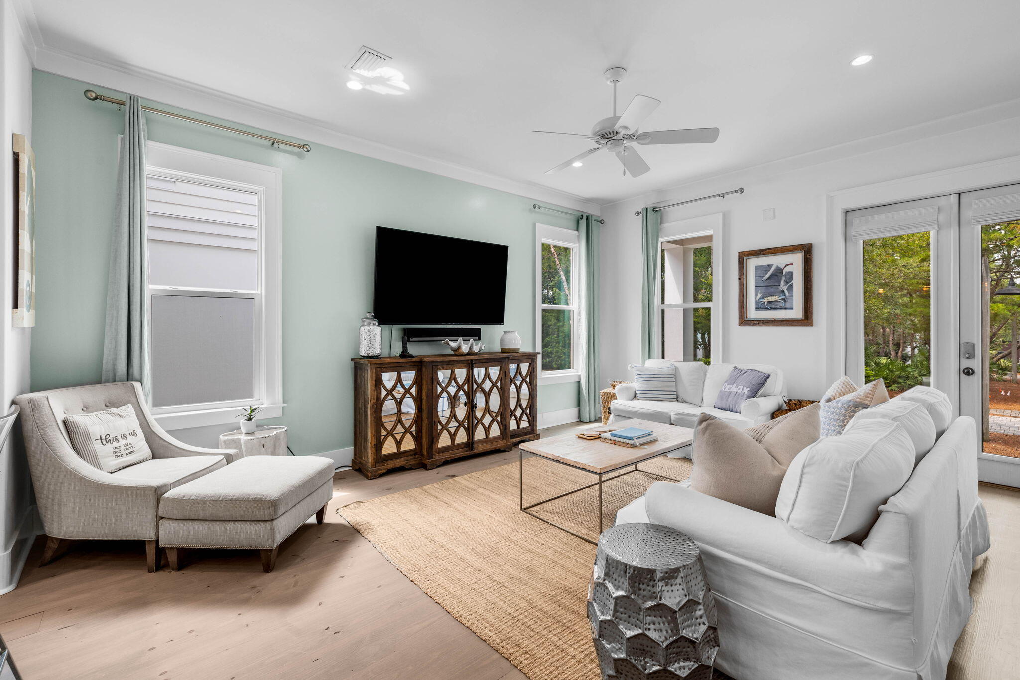 52 Pine Crest Circle Inlet Beach, FL 32461 - Photo 12 of 49 a living room with furniture and a flat screen tv