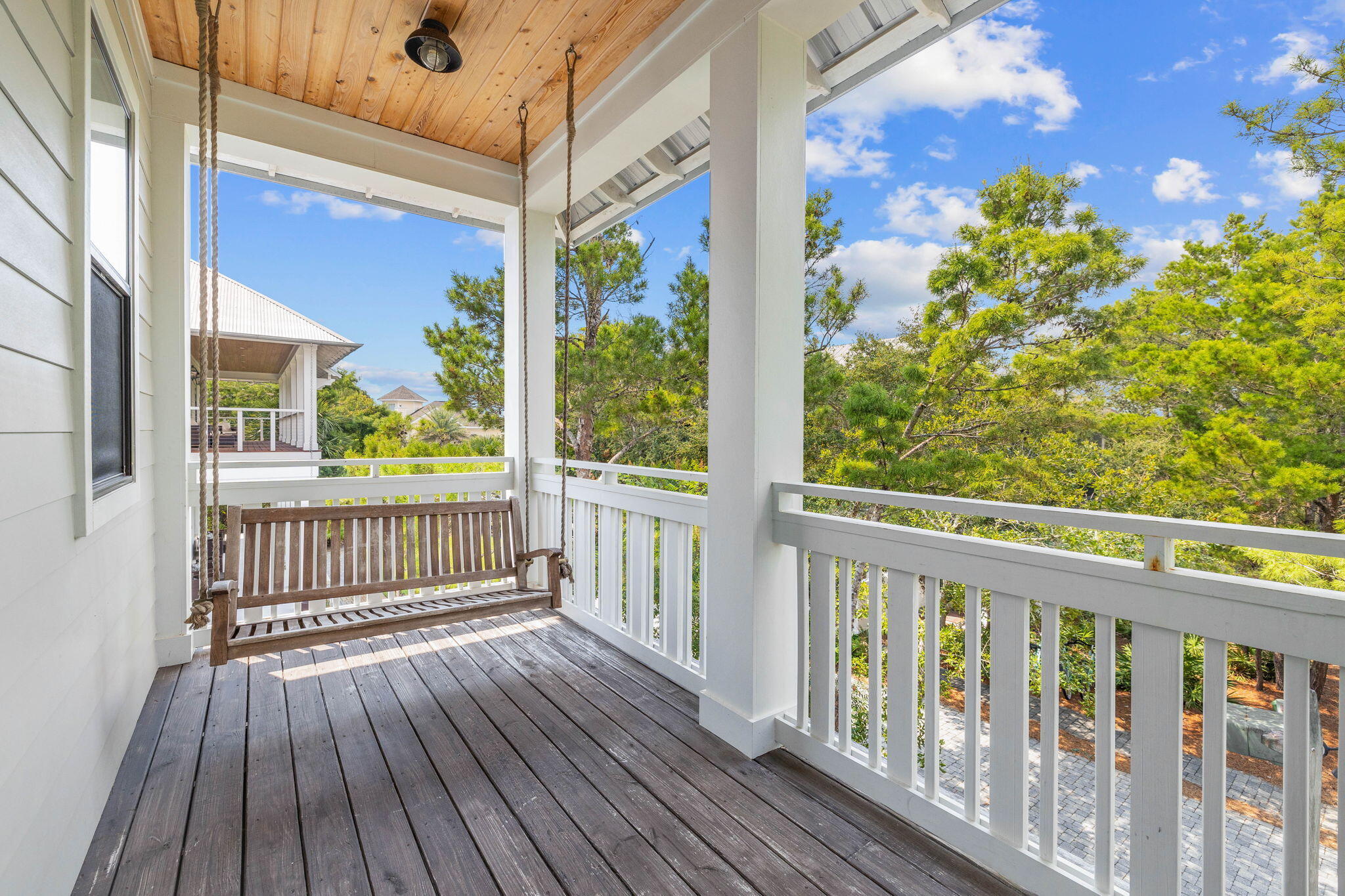 52 Pine Crest Circle Inlet Beach, FL 32461 - Photo 42 of 49 a view of balcony with wooden floor