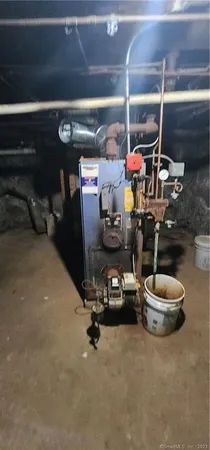 a workspace with furniture and window