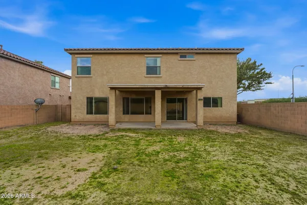 a backyard of a house