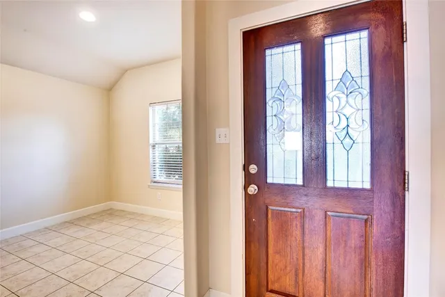 a view of front door