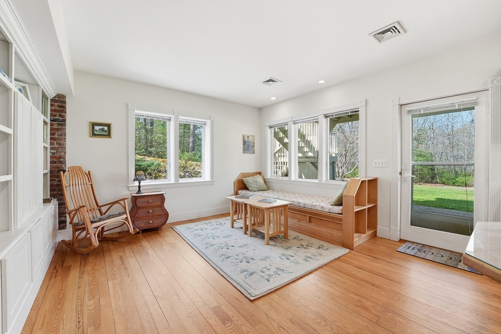 110 Turkey Hill Road Northampton, MA 01062 - Photo 23 of 42 a living room with furniture and a wooden floor