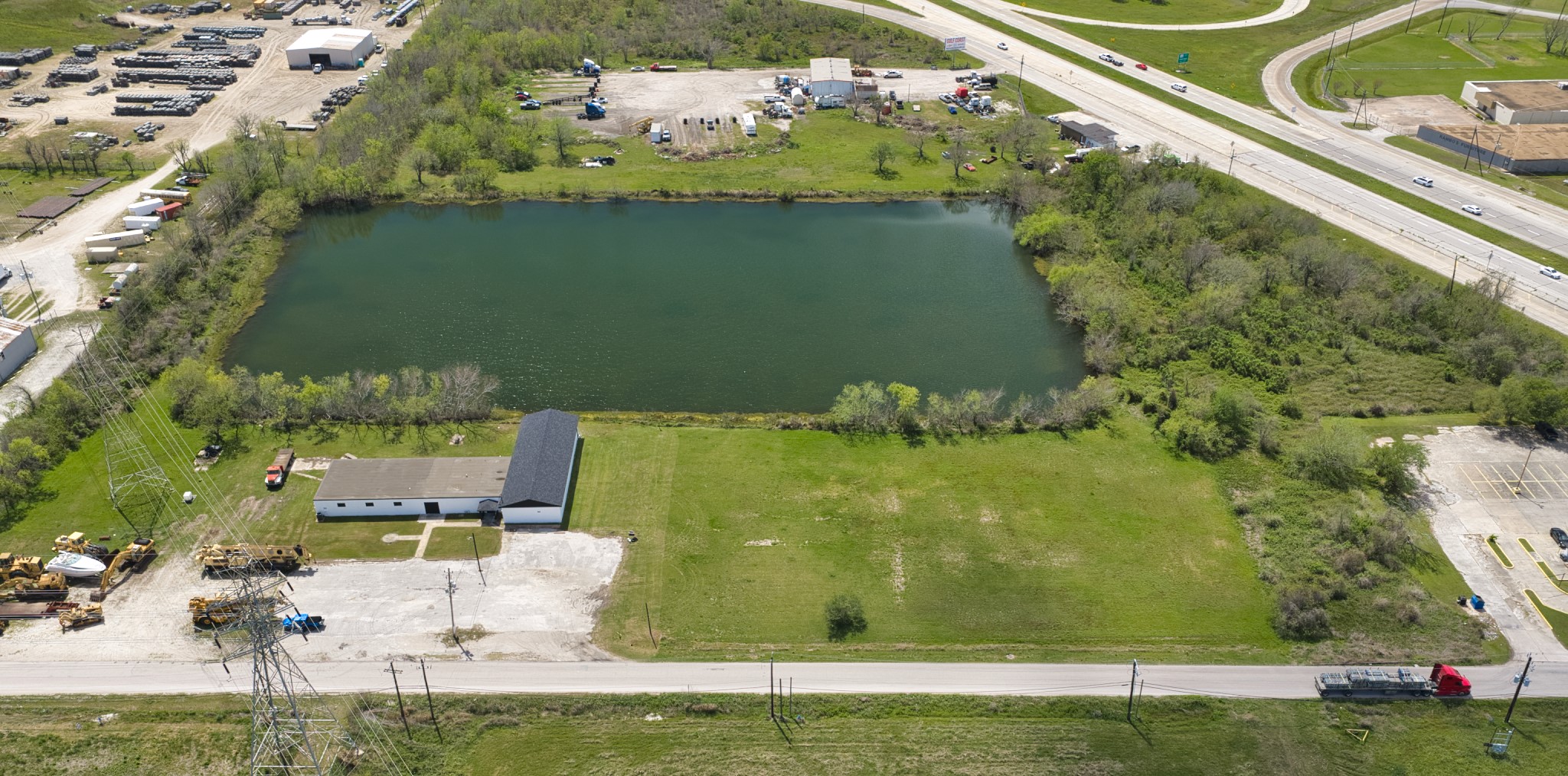 238 Johnson Cook Road Clute, TX 77531 - Photo 24 of 40 an aerial view of a residential houses with outdoor space