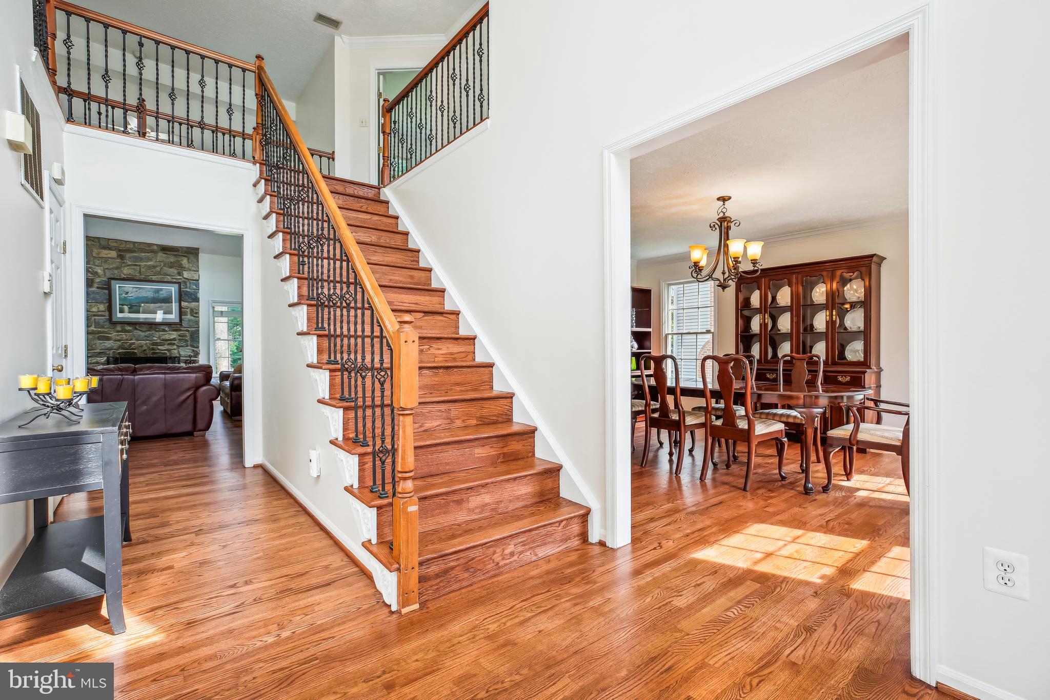 13468 Bregman Road Silver Spring, MD 20904 - Photo 8 of 58 Wood stairs with updated banister