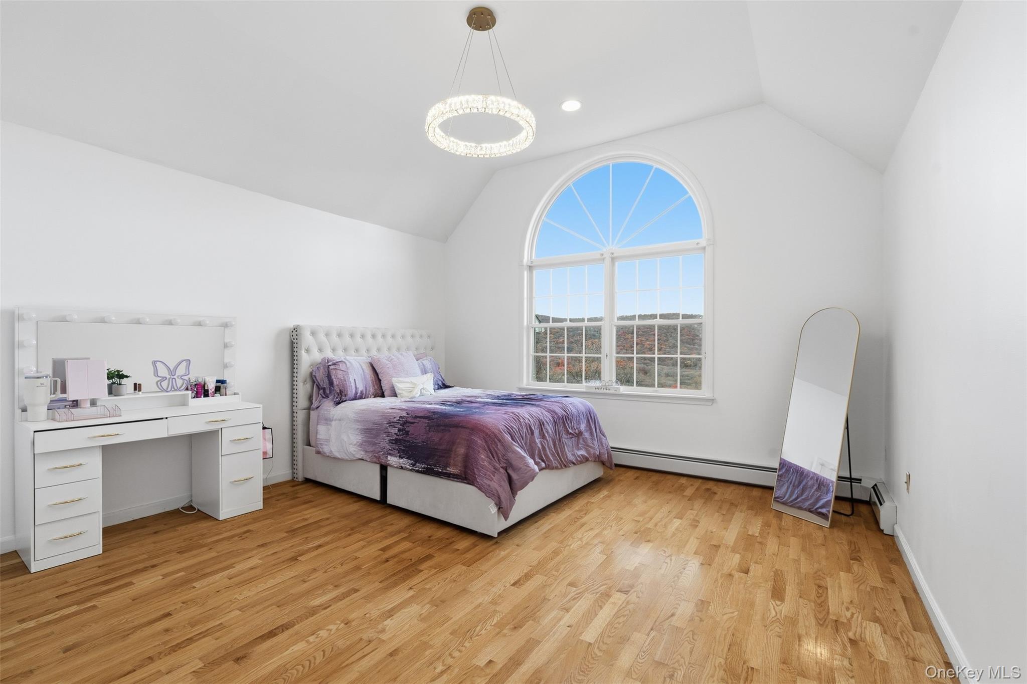 54 Pyngyp Road Stony Point, NY 10980 - Photo 24 of 28 Bedroom with lofted ceiling, light wood-type flooring, and a baseboard radiator