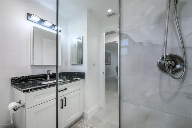 a view of a lake with a lake in the background