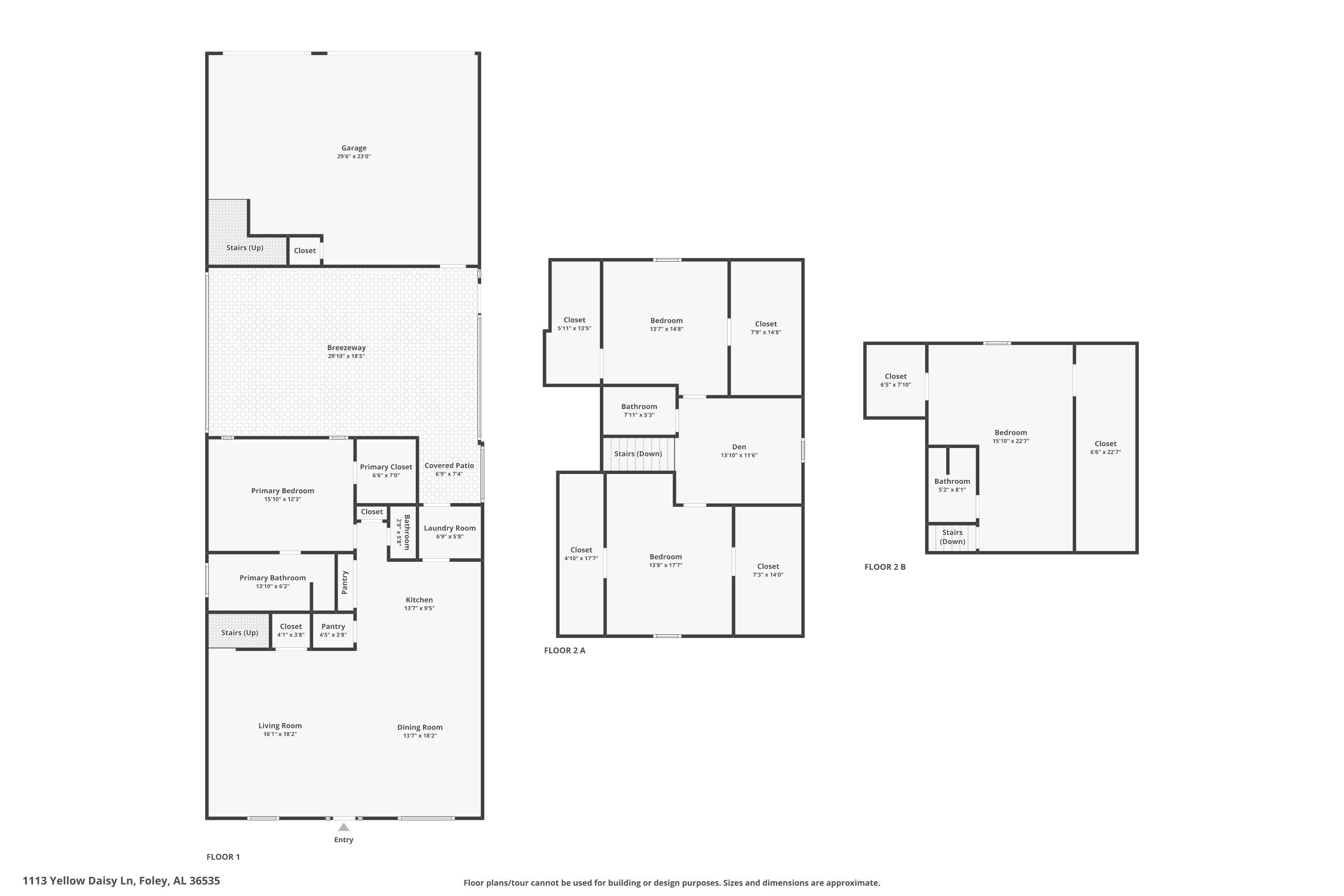 1113 Yellow Daisy Lane Foley, AL 36535 - Photo 32 of 35 View of floor plan / room layout