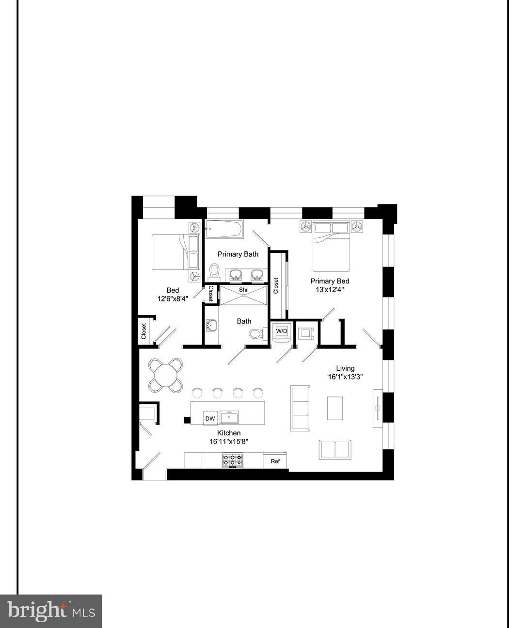 440 R Street Northwest, Unit 103 Washington, DC 20001 - Photo 22 of 22 Floor Plan #101