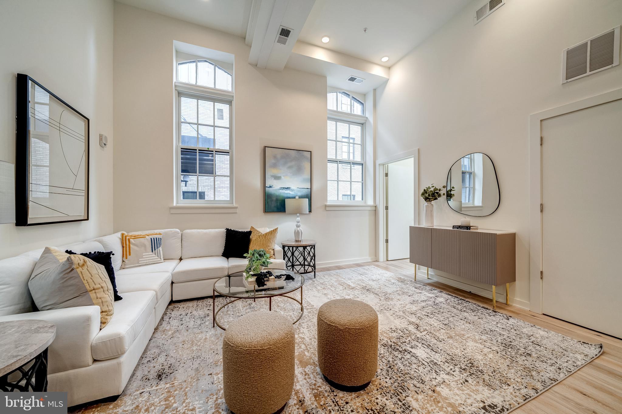 440 R Street Northwest, Unit 103 Washington, DC 20001 - Photo 8 of 22 Stunning oversized windows w/ historic transoms