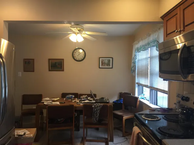 a view of a livingroom with furniture