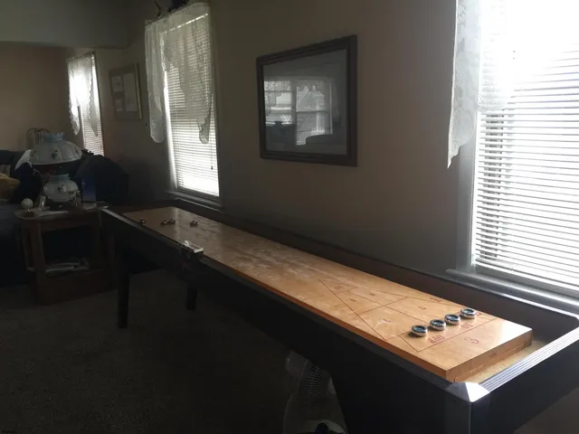 a view of a window in a room