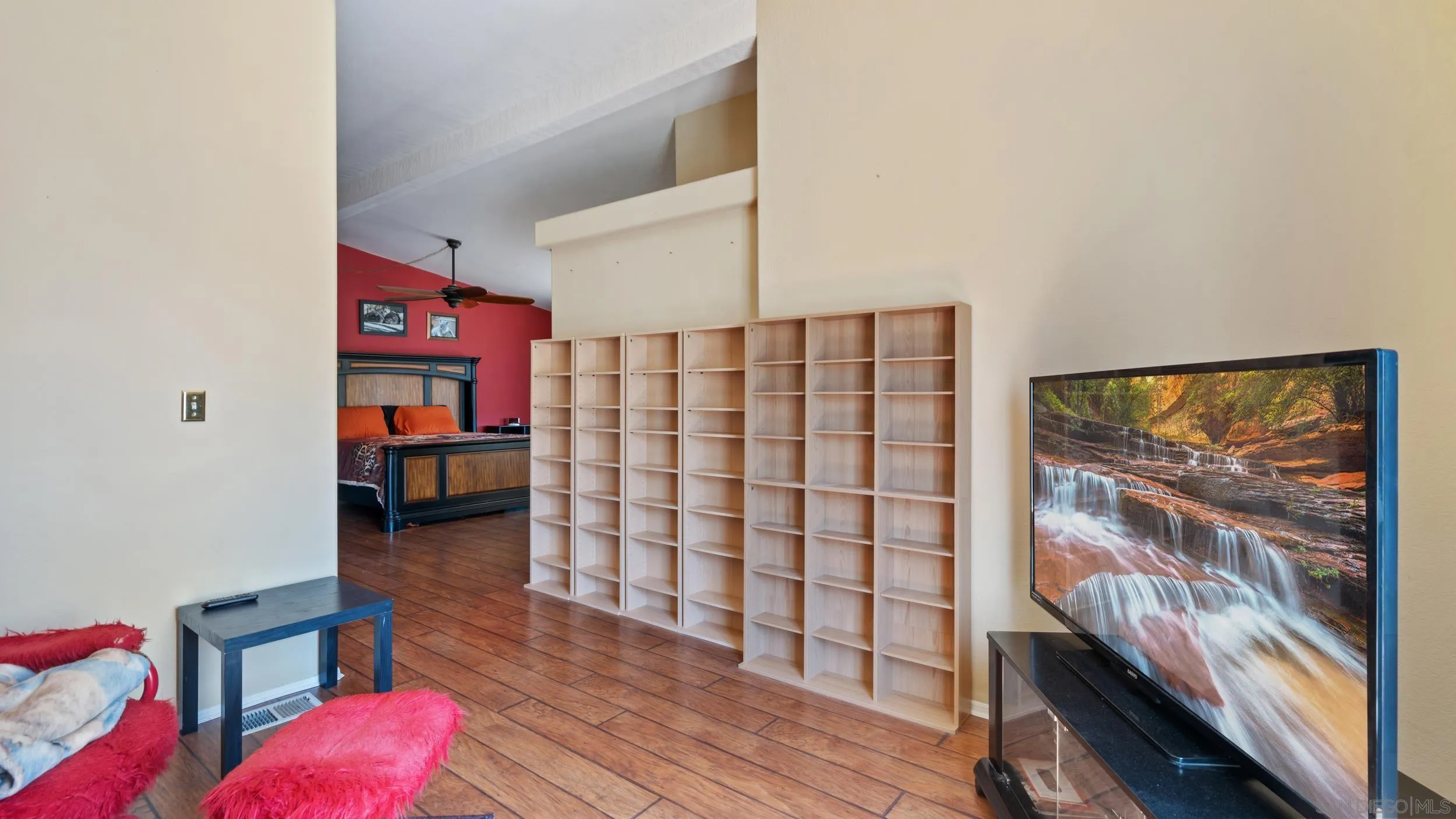 2075 Boulder Oaks Road Potrero, CA 91963 - Photo 26 of 41 a view of a room with toys and wooden floor