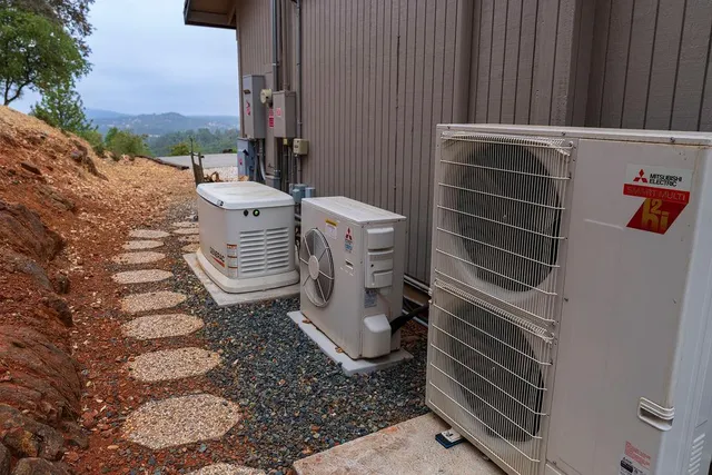 a view of a balcony with chairs
