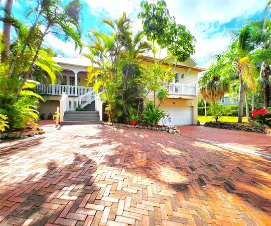 a view of a lake with a big yard