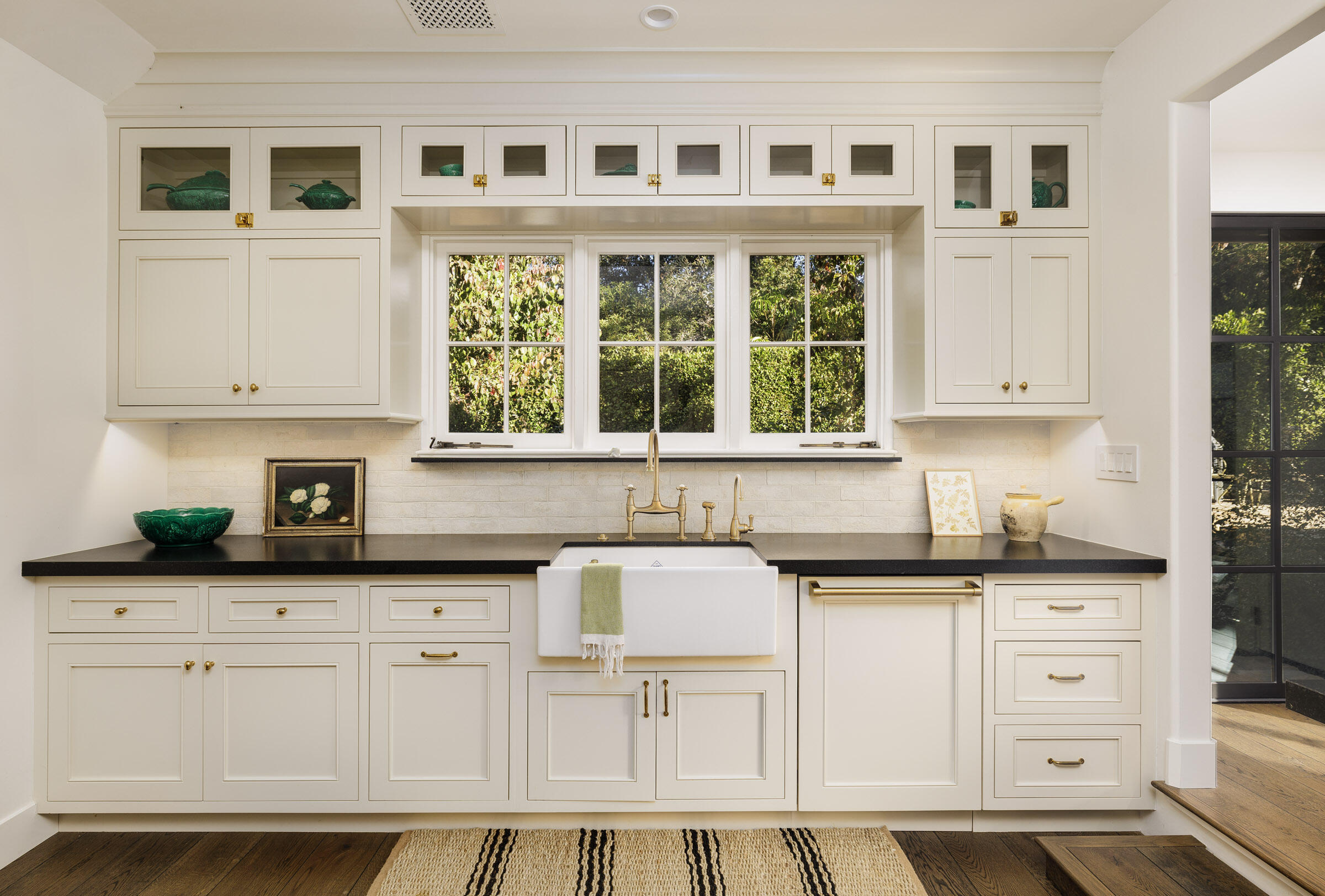 700 Mission Canyon Road Santa Barbara, CA 93105 - Photo 12 of 44 a kitchen with granite countertop a sink and cabinets