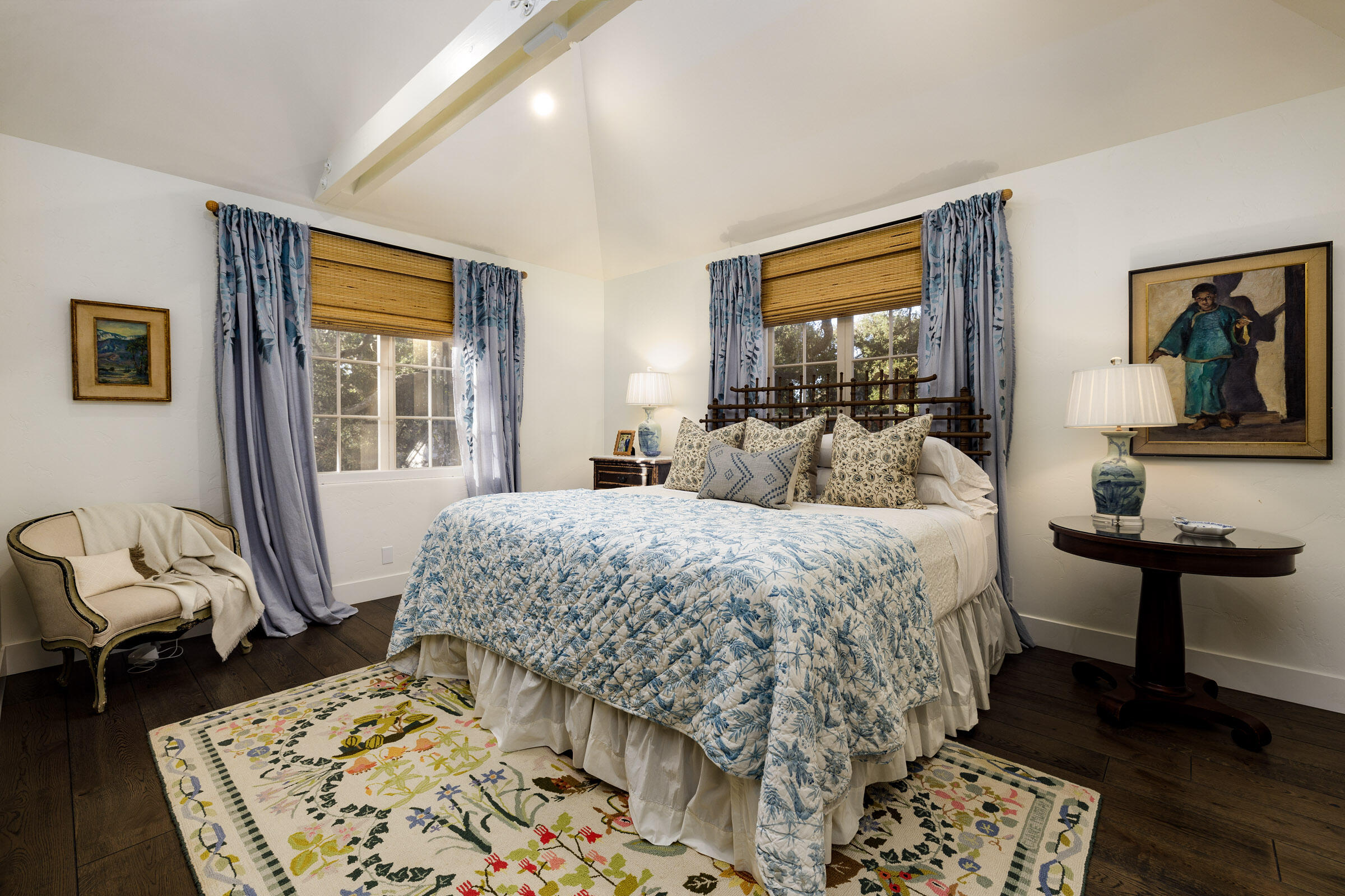700 Mission Canyon Road Santa Barbara, CA 93105 - Photo 16 of 44 a bed room with a bed and a couch