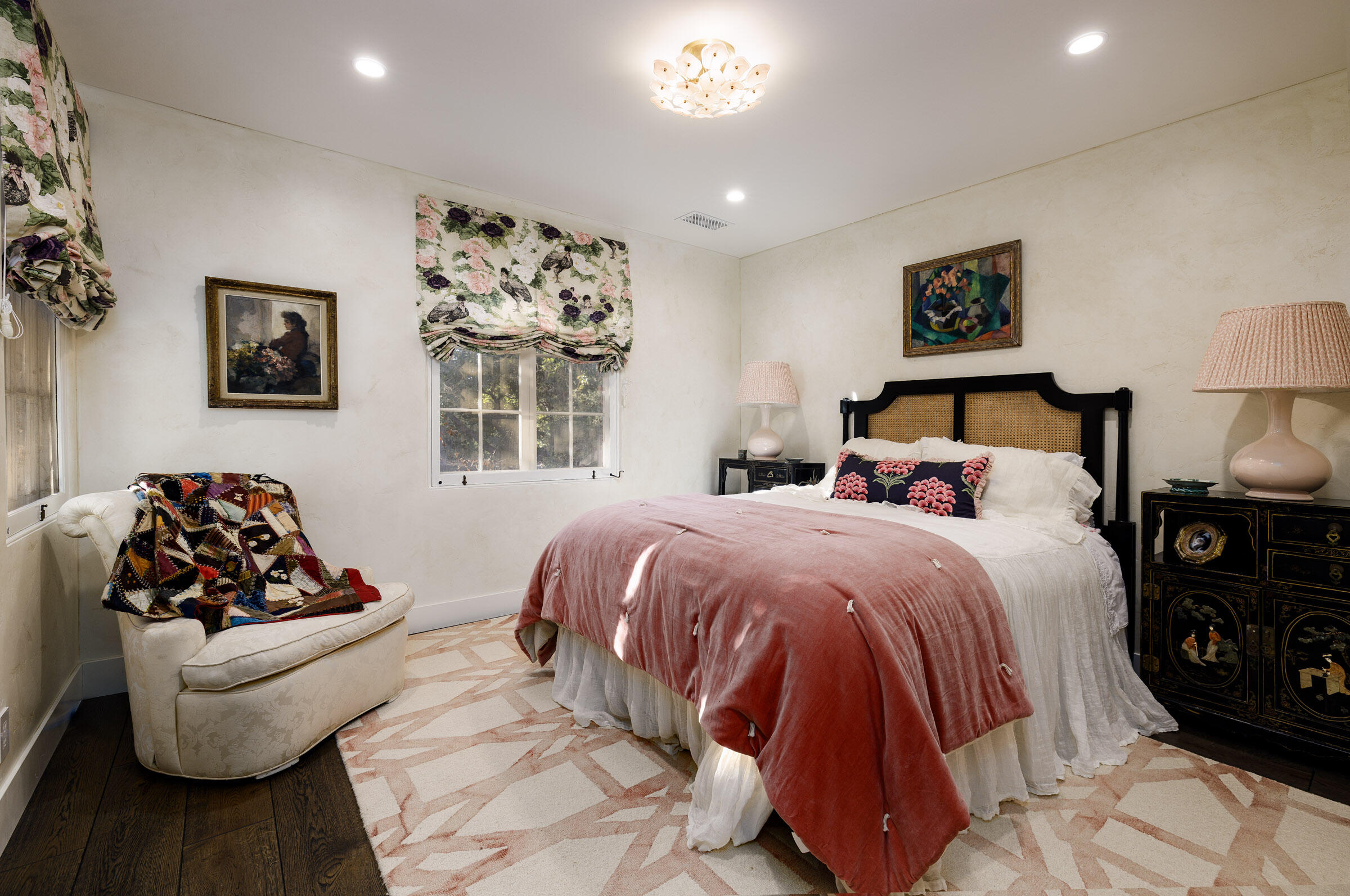 700 Mission Canyon Road Santa Barbara, CA 93105 - Photo 18 of 44 a bedroom with a bed and a couch