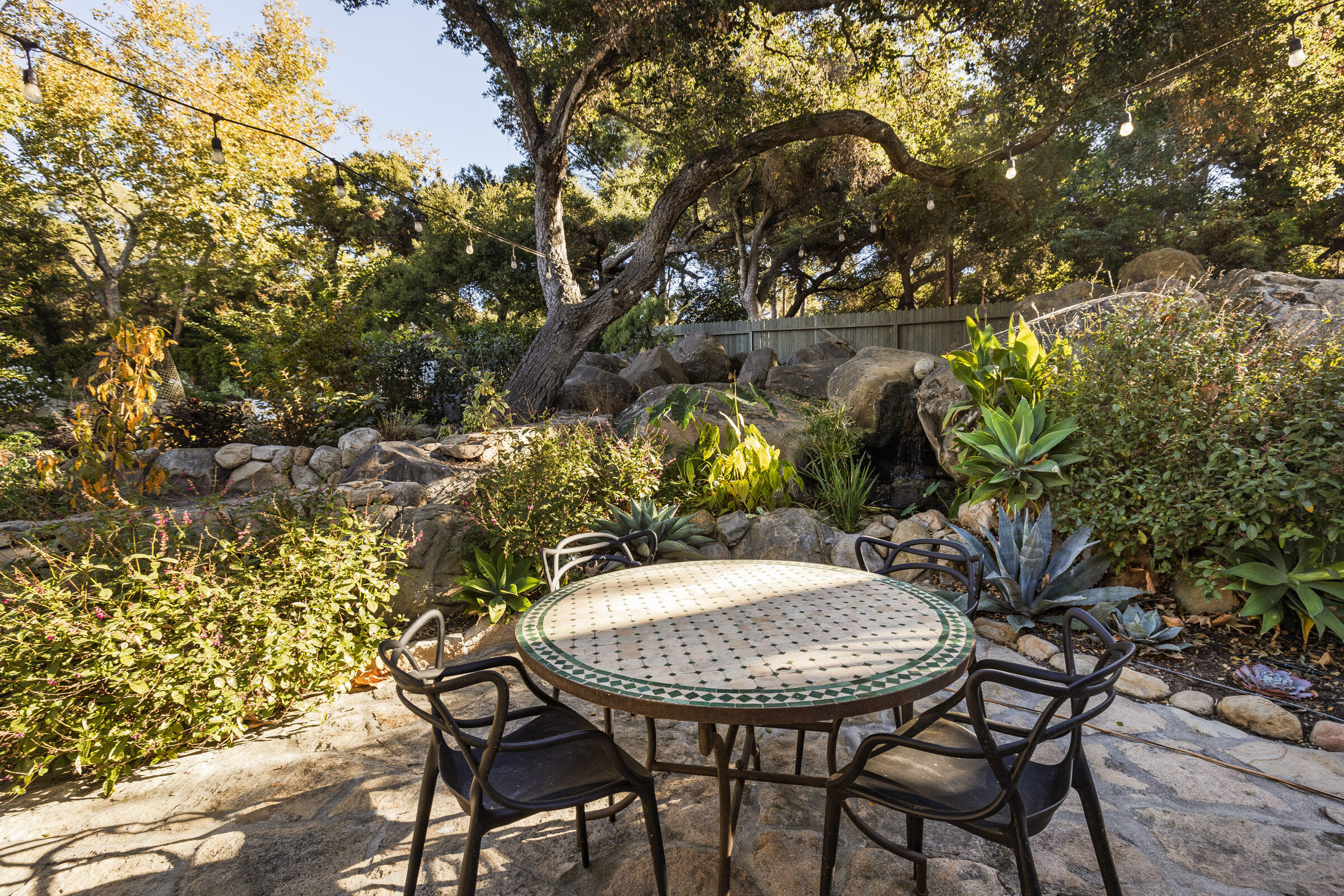 700 Mission Canyon Road Santa Barbara, CA 93105 - Photo 30 of 44 a view of a chairs and table in the patio