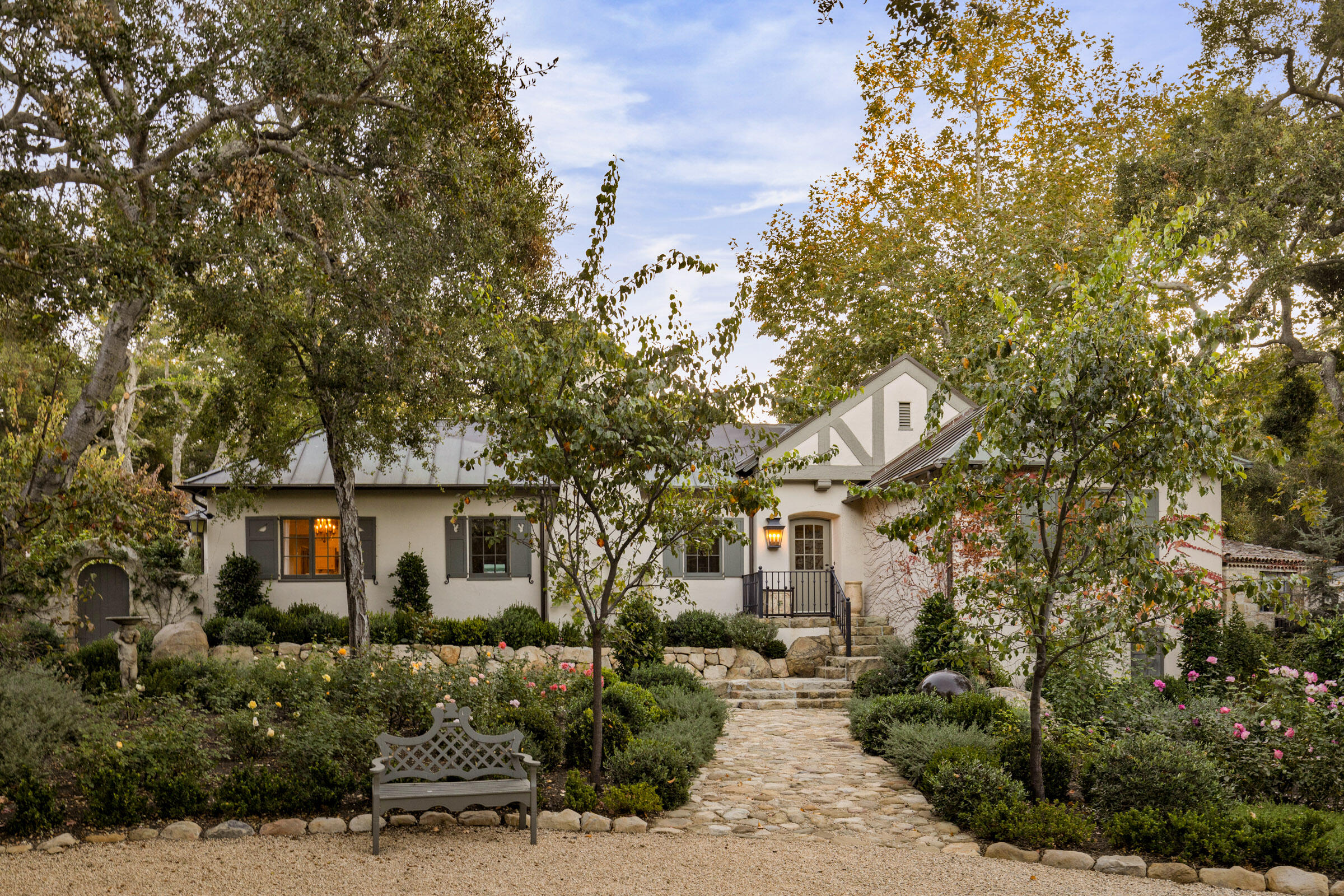 700 Mission Canyon Road Santa Barbara, CA 93105 - Photo 3 of 44 front view of a house with a tree