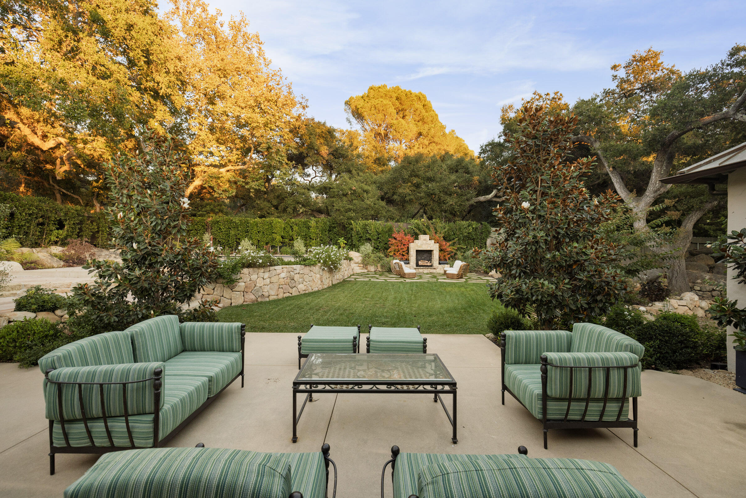 700 Mission Canyon Road Santa Barbara, CA 93105 - Photo 32 of 44 a view of a garden with furniture