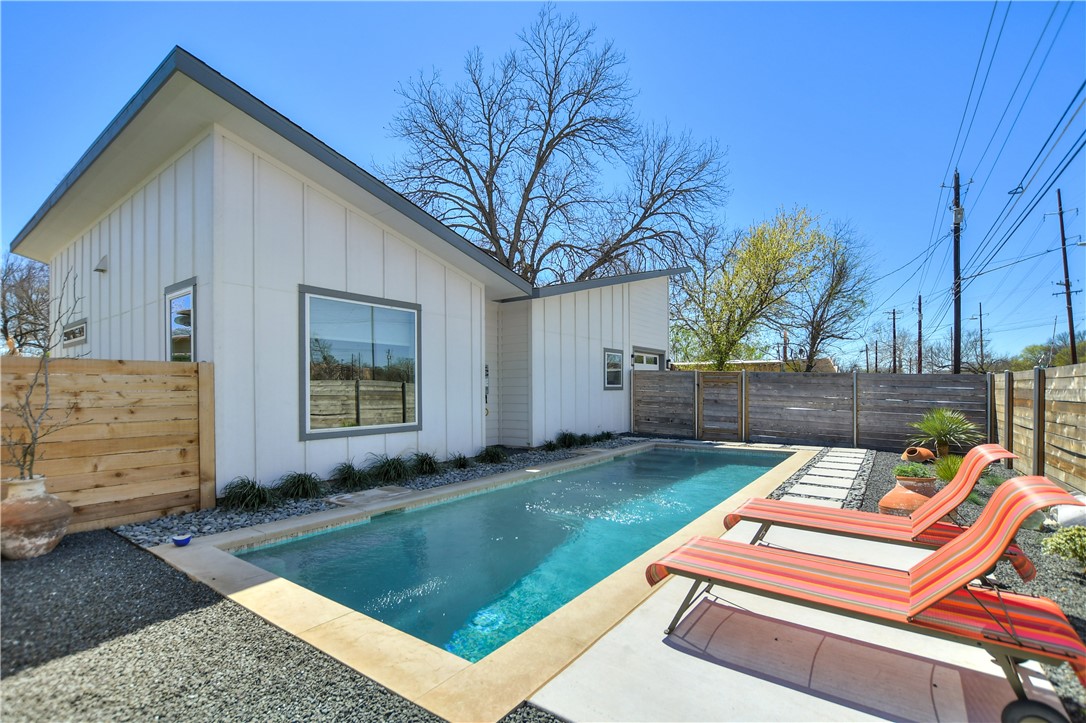 4611 Bolm Road, Unit 2 Austin, TX 78702 - Photo 1 of 1 a view of backyard of house with seating area