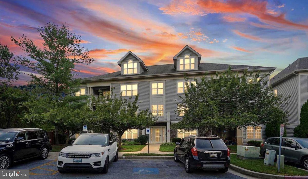 a car parked in front of a house