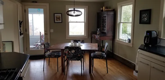 a kitchen with a sink and a window