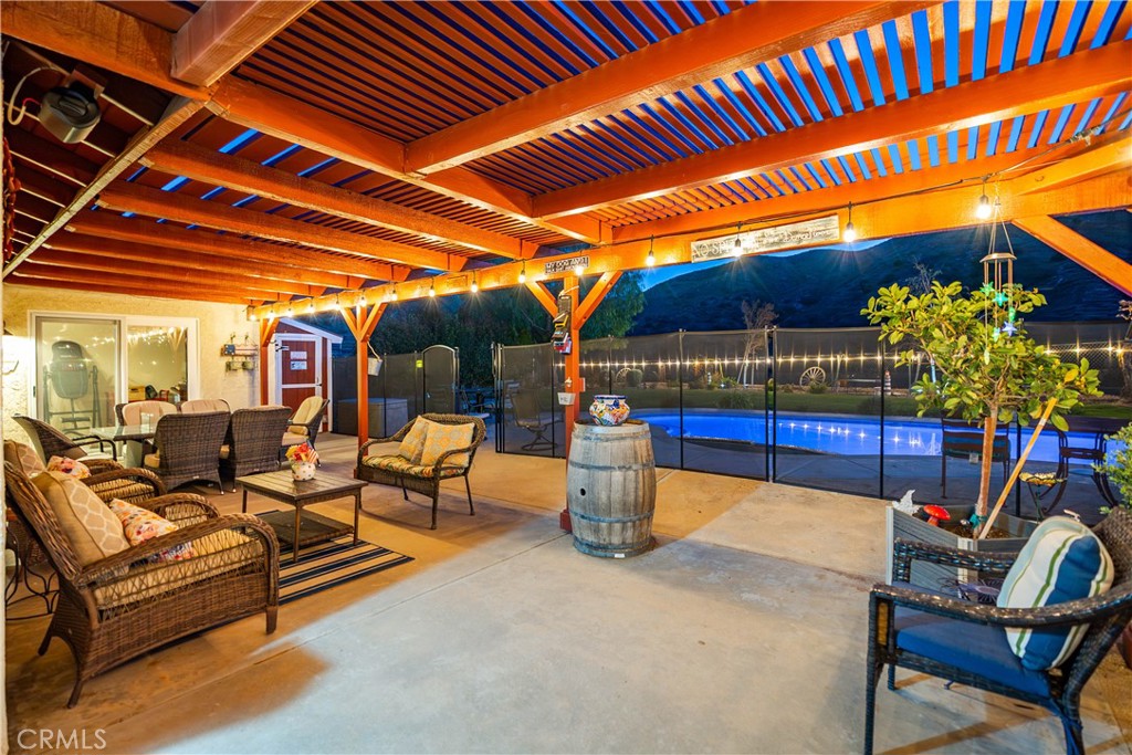 2862 Calmgarden Road Acton, CA 93510 - Photo 35 of 69 a outdoor living space with patio furniture and potted plants