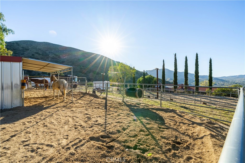 2862 Calmgarden Road Acton, CA 93510 - Photo 61 of 69 a view of a swimming pool with a patio
