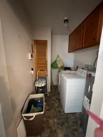 a room with storage and utility