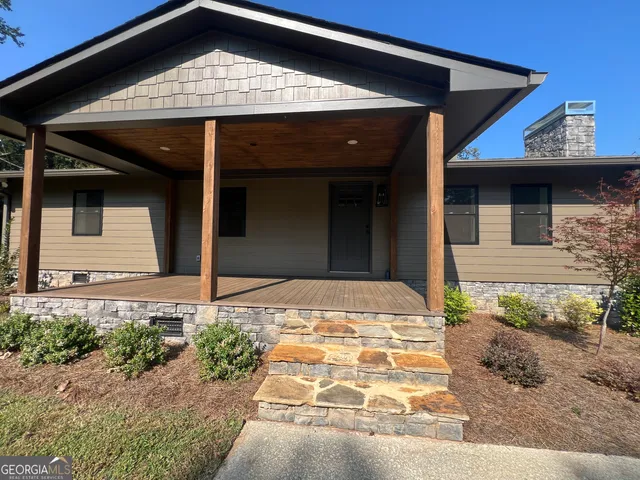 a front view of a house