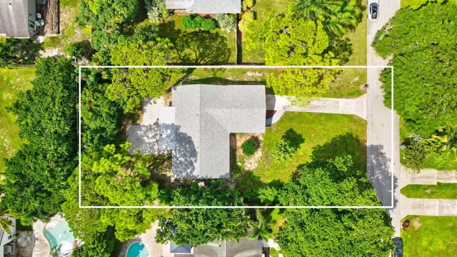 a view of a chair and potted plants