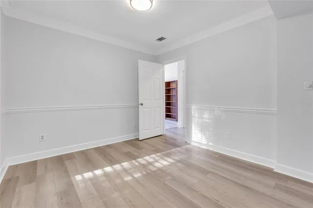 a view of an empty room