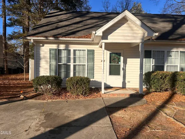 a front view of a house