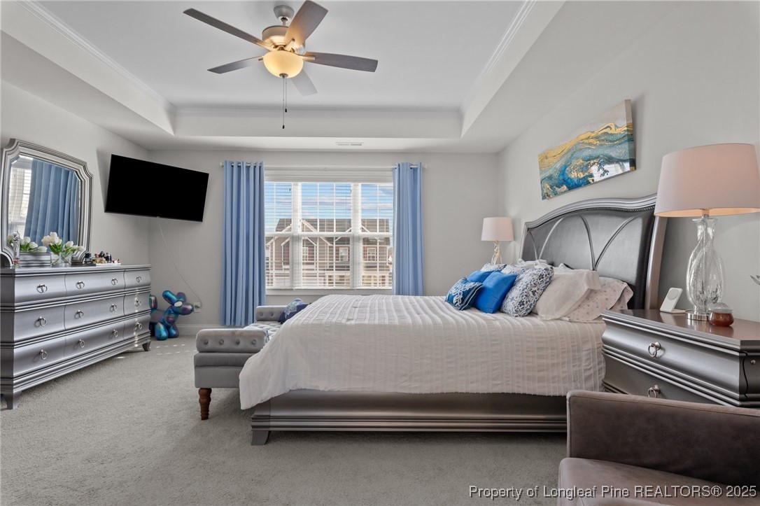 1660 Stackhouse Drive Fayetteville, NC 28314 - Photo 28 of 44 a bedroom with a bed a dresser and a flat screen tv