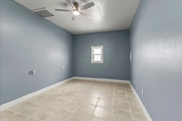 a view of a garden from a patio