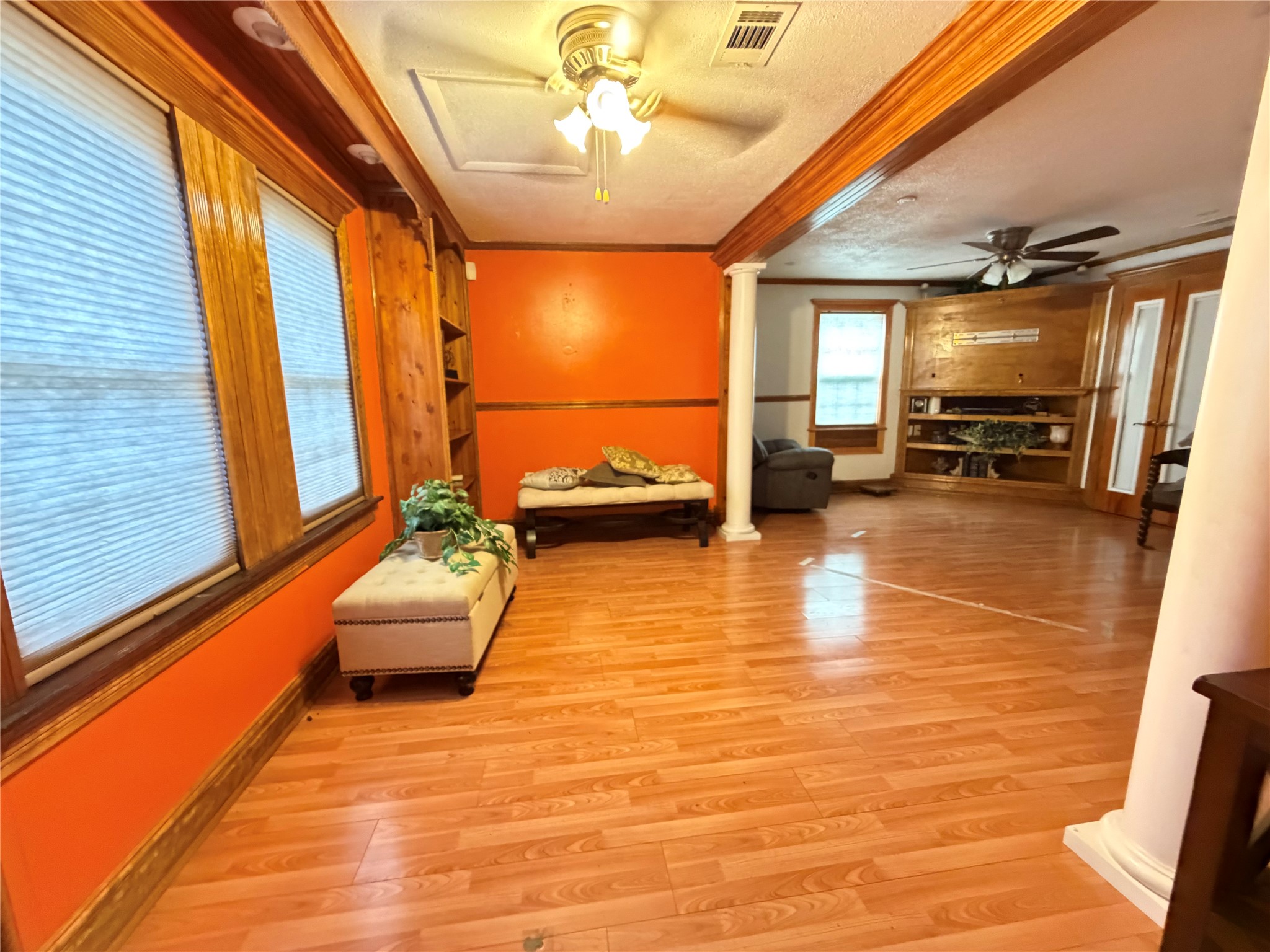 2609 Bevis Street Houston, TX 77008 - Photo 3 of 28 a view of a living room with furniture and a large window