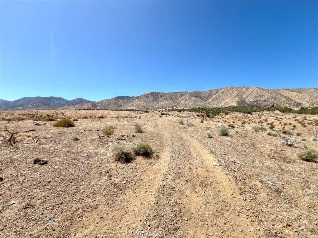 a view of a lake with a mountain in the background