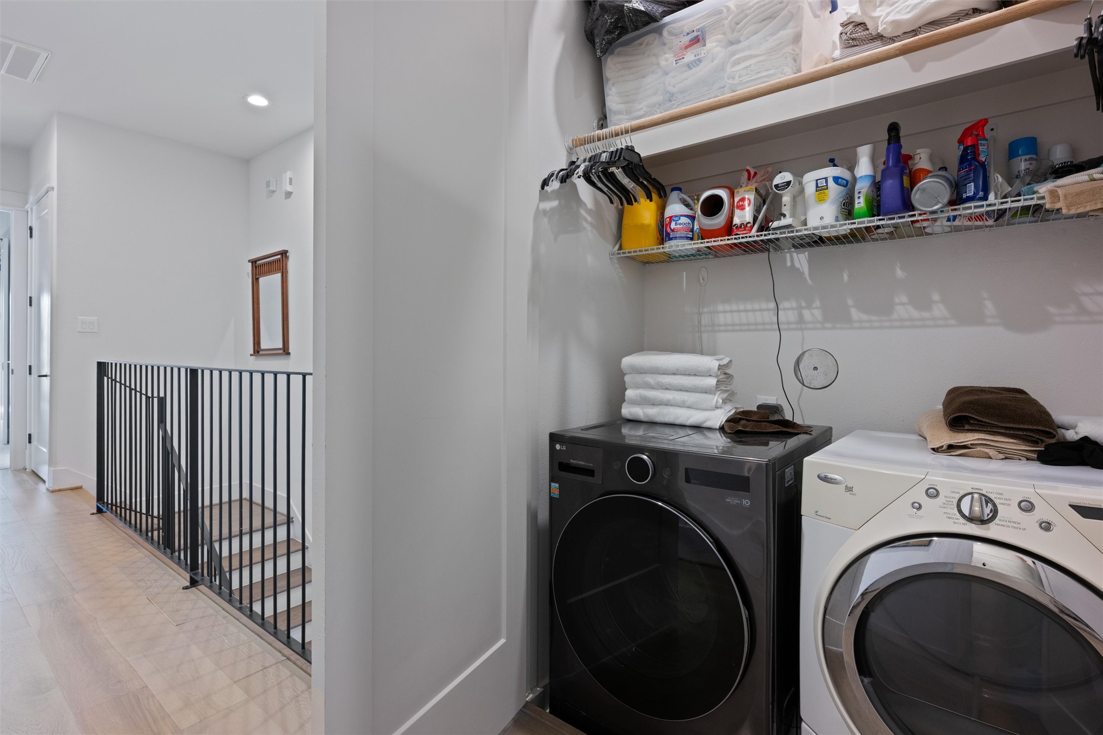 1136 Adele Street Houston, TX 77009 - Photo 26 of 28 a utility room with dryer and washer