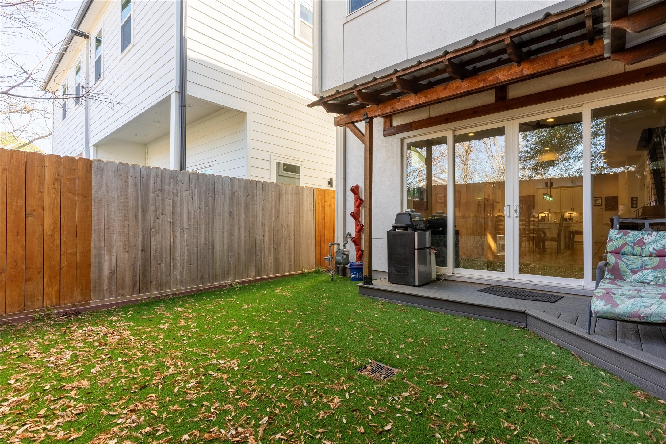 1136 Adele Street Houston, TX 77009 - Photo 27 of 28 a view of a back yard of the house