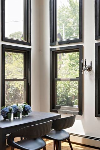 a room with furniture and windows