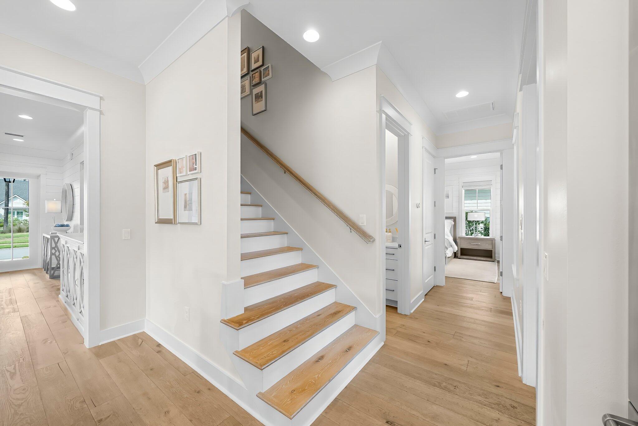 146 Trailhead Drive Inlet Beach, FL 32461 - Photo 29 of 74 a view of a hallway with wooden floor and entryway