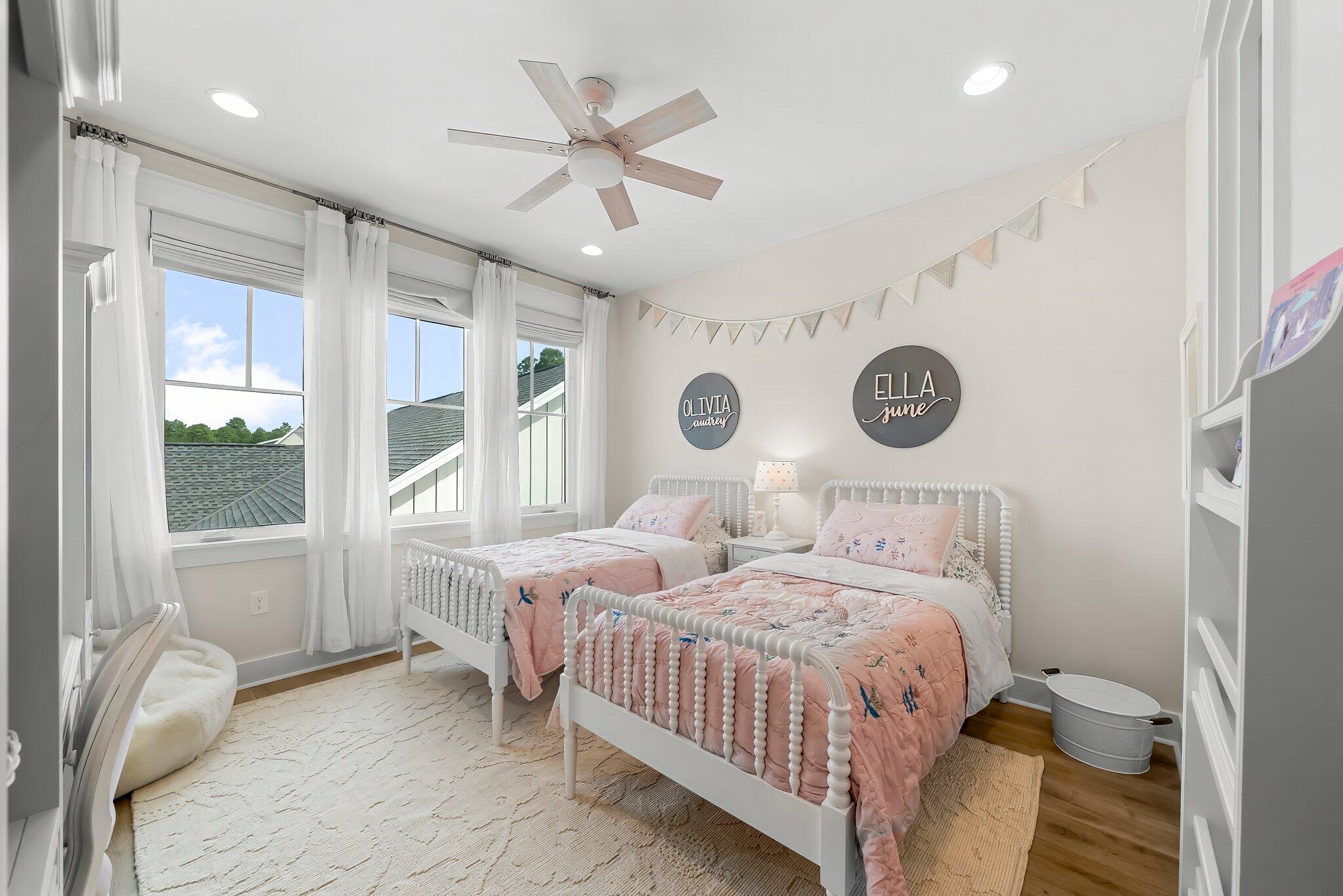 146 Trailhead Drive Inlet Beach, FL 32461 - Photo 30 of 74 a bedroom with a bed and a large window