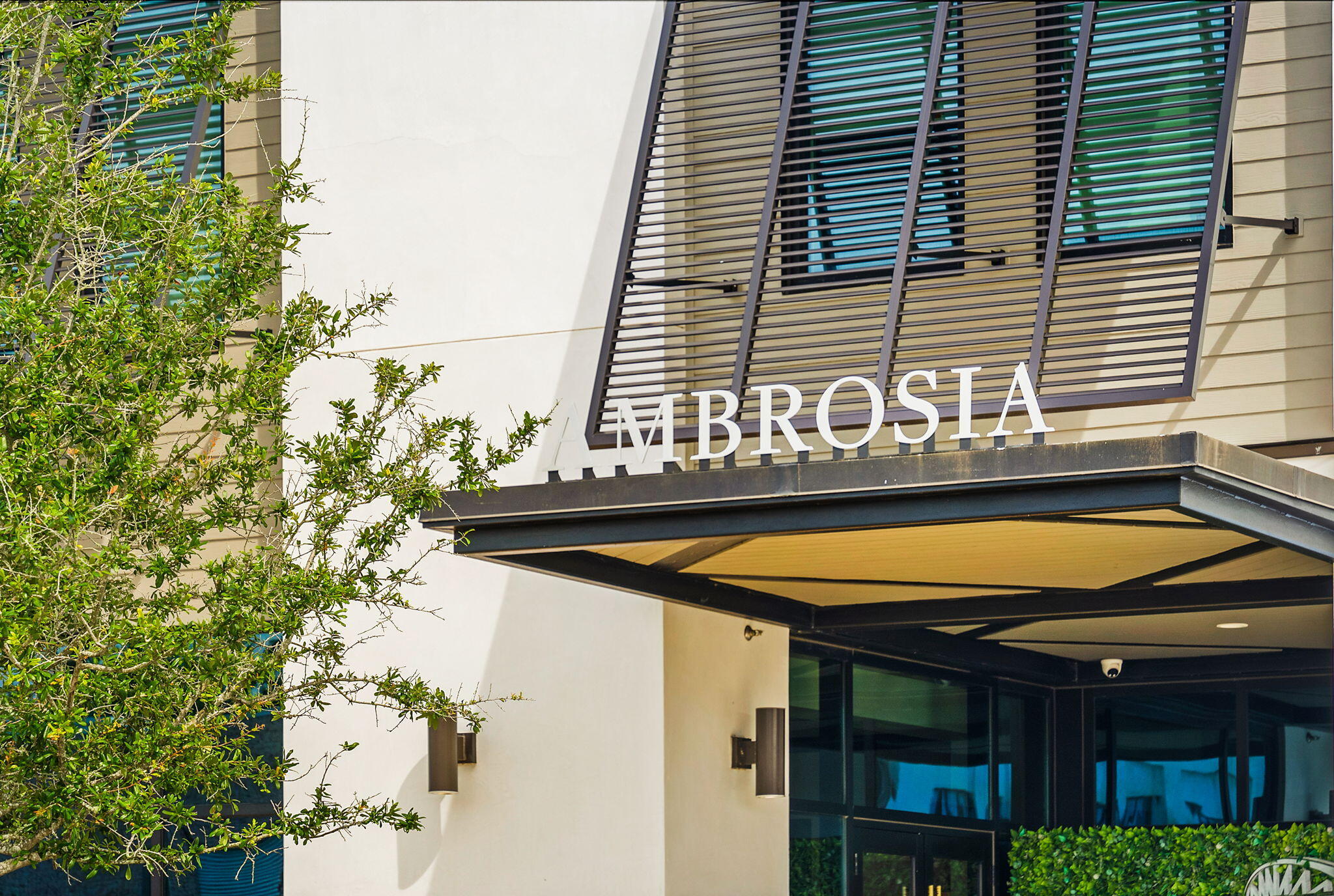 146 Trailhead Drive Inlet Beach, FL 32461 - Photo 67 of 74 a blue and white umbrella sitting in front of a house