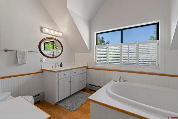 a very nice looking room with a large window