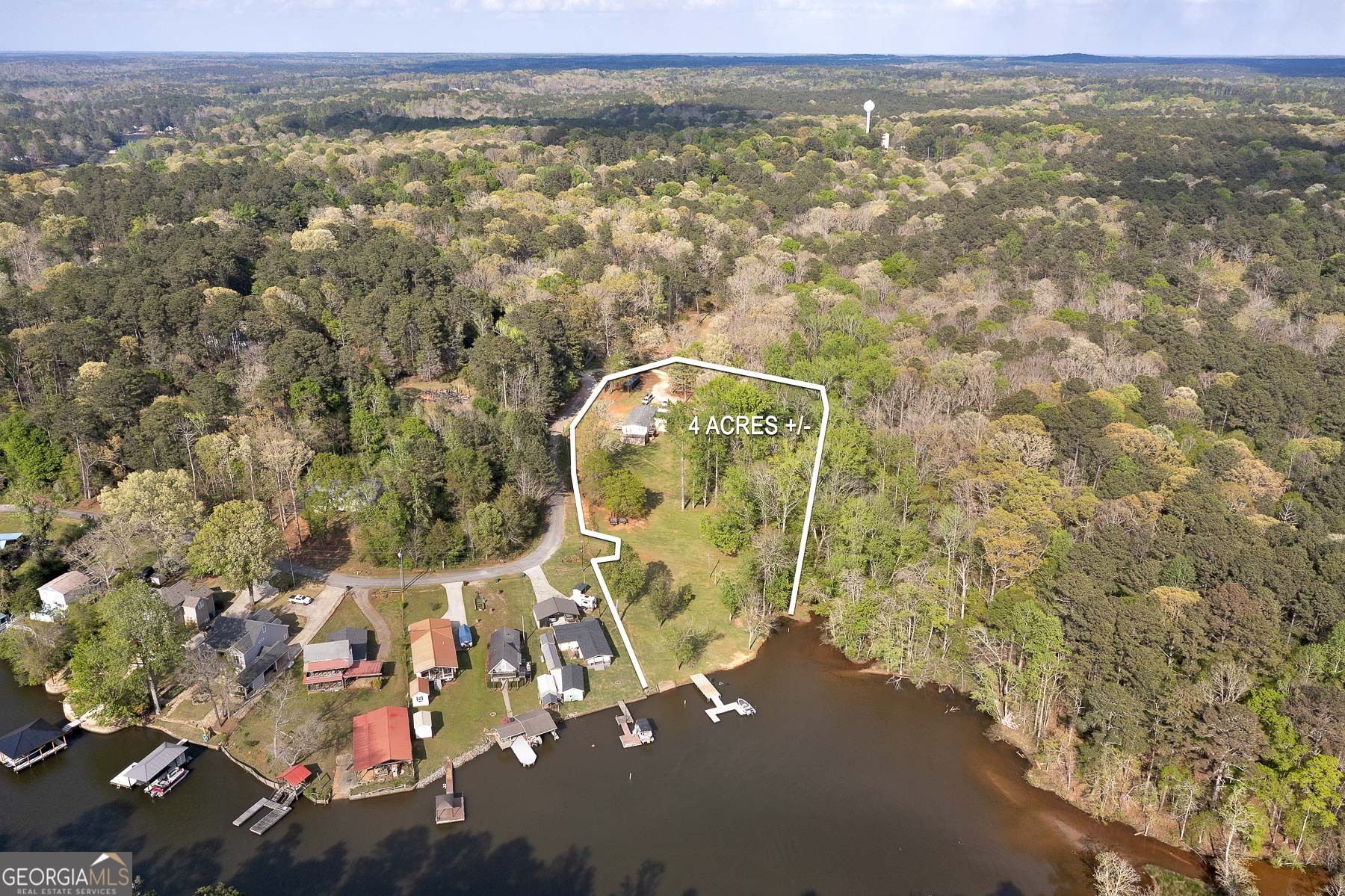 167 Edison Lane Monticello, GA 31064 - Photo 3 of 21 an aerial view of a house with a yard