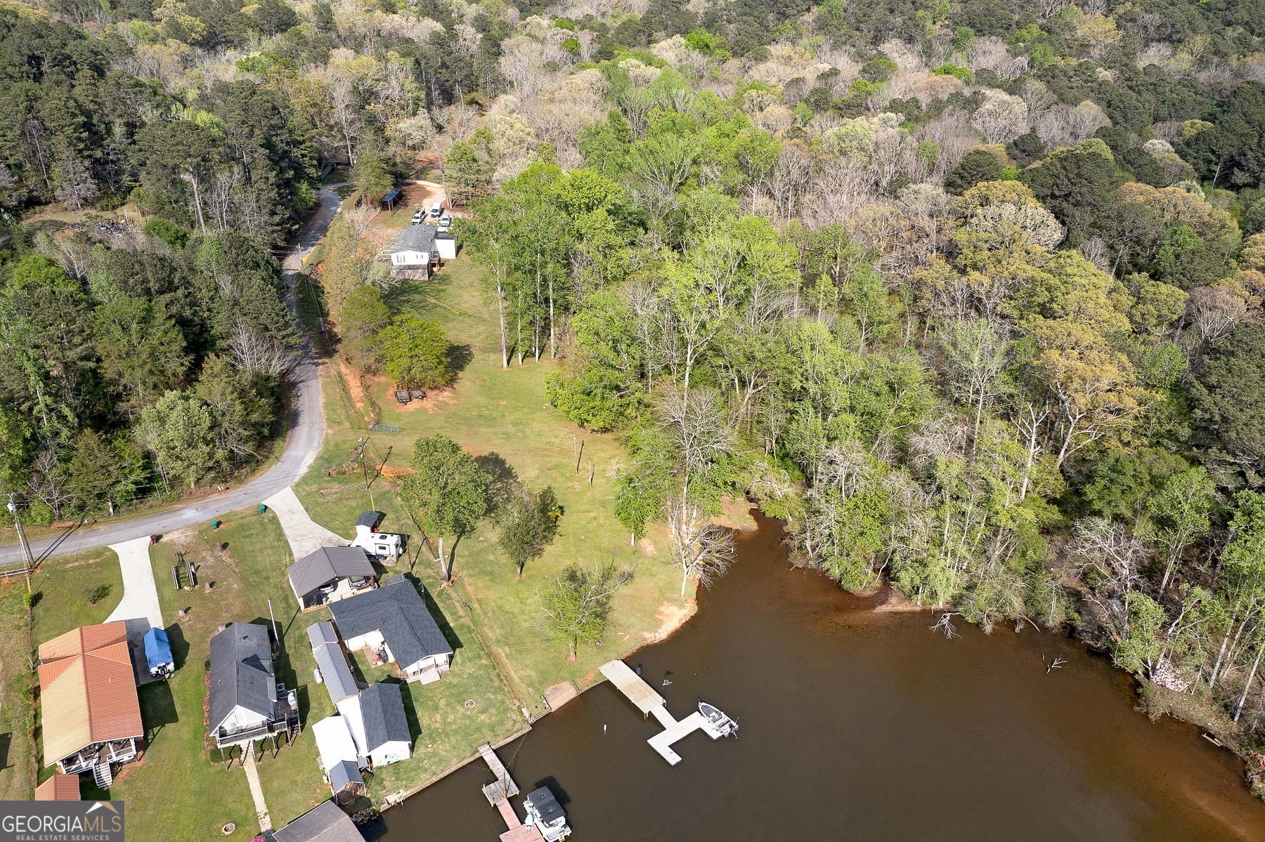 167 Edison Lane Monticello, GA 31064 - Photo 4 of 21 an aerial view of residential house with parking space